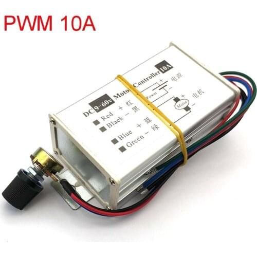 9V-60V 10A DC Motor Speed Regulator Pulse Width Modulator PWM Control Switch Governor