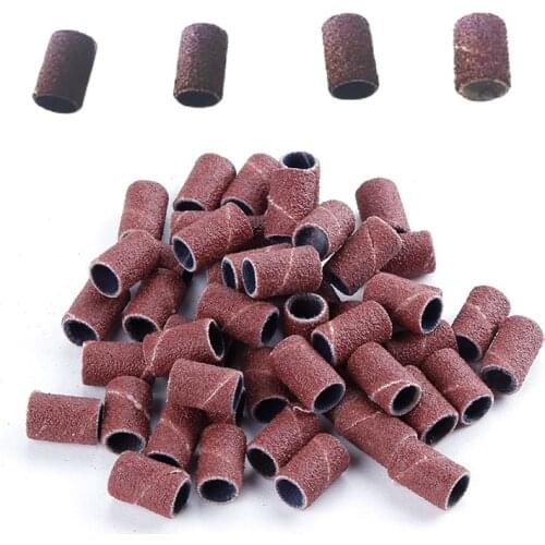 Nail Art Sanding Band Paper Roll Cutters For Manicure Removing Gel Nail Electric Drill Grinding Sand Ring Bit Polishing Sets