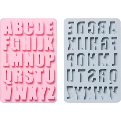 Silicone Alphabet Molds for Capital Letter Fondant Mold Resin Cake Mold DIY Handmade Home Decor Tools Cake Decorating Tools