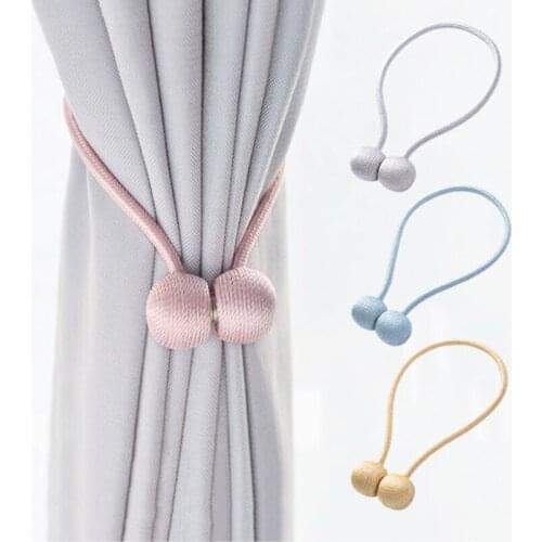 Modern and Simple Magnetic Pearl Ball Curtain Magnet Buckle Tie Tie Accessories Curtain Rod Not Easy To Fall Off No perforation