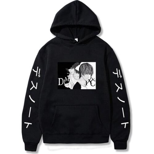 Death Note Hoodies Unisex Student Daily Casual Fashion Designer Streetwear Hoodies Men Hooded Tops Sweatshirt