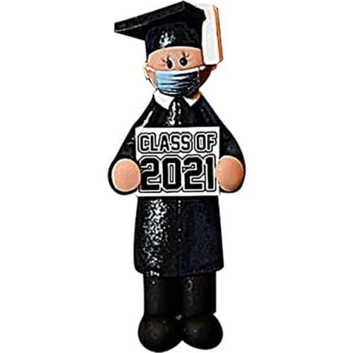 Graduation 2021 Decorations Resin Staue Graduation Ornament BachelorS Hat Doll Pendant Graduation Commemorative Pendant