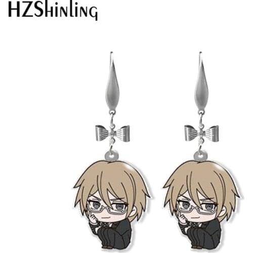 New Arrival Danganronpa3 The End of Kibogamine Gakuen Anime Epoxy Acrylic Dangles Fish Hook Earrings