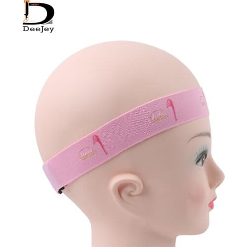 High Quality Custom edge slayer band Elastic Band for Wigs With Hook And Loop Tape, self adhesive wig edge slayer