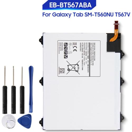 Original Replacement Samsung Battery For Galaxy Tab SM-T560NU T567V 9.6" Genuine Tablet Battery EB-BT567ABA EB-BT567ABE 7300mAh