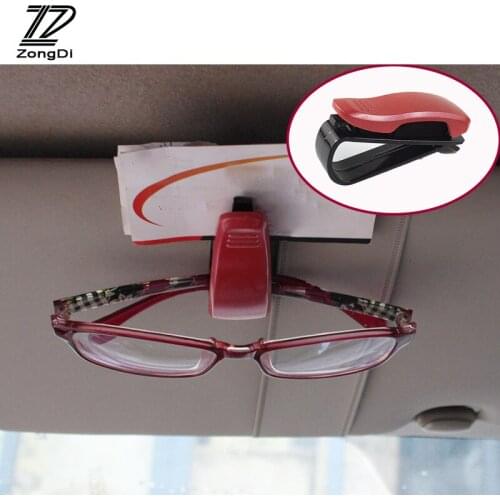 ZD 1Pcs car glasses folder S-type Glasses / Paper clip for Toyota c-hr Corolla RAV4 Honda Accord Civic Fit CRV Nissan Qashqai