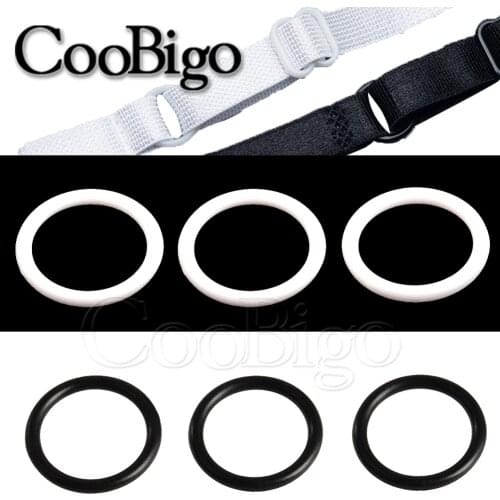 20pcs 13mm Plastic O Ring Lingerie Round Buckle for Bra Backpack Apparel Garment DIY Craft Decor Accessory