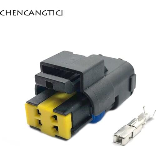 5/10/20/50 Sets 4 Pin BYD Flute Pressure Sensor Connector Automotive Waterproof Gas Female Socket Plug SICFHPE04BK 15369055