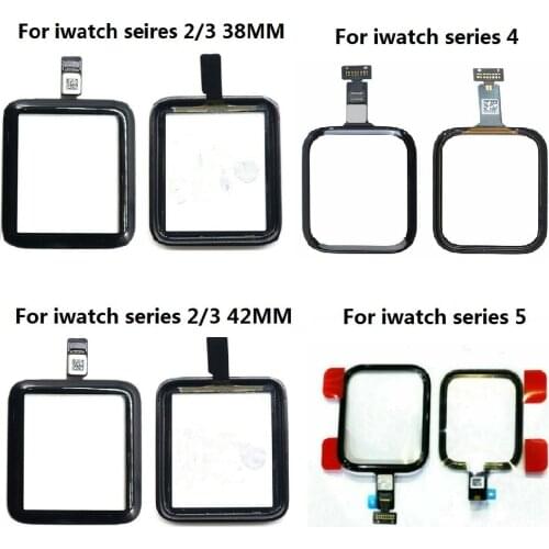 5pcs/lot For Apple Watch Series 1 2 3 4 5 6 SE 38mm 42mm 40mm 44mm Touch Screen Digitizer Glass Replacement