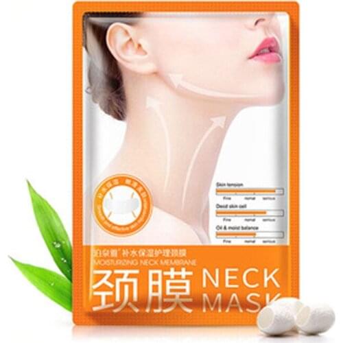 50pcs BIOAQUA Skin Care Lifting Firming Powerful Moisturizing Whitening Tightening Anti Aging Anti-Wrinkle Firming Neck Mask
