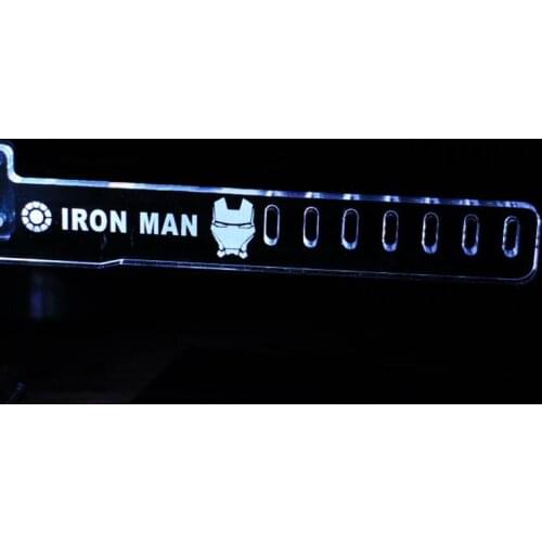 White For IRON MAN HIS LED Luminous Computer Office Main Box Graphics Cards Custom Support Frame Display Card Components Jack