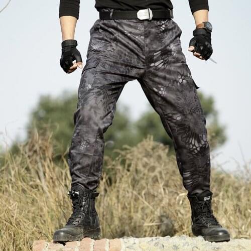 Military Camouflage Combat Army Cargo Pants High Quality Working Harem Pant Mens Tactical Men Jogger Pantalon Homme Sweatpants