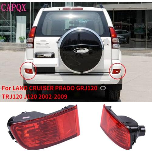 CAPQX 2PCS Rear Reflector Bumper Fog Light Lamp 81591-60132 For LAND CRUISER PRADO GRJ120 TRJ120 J120 2002-2009
