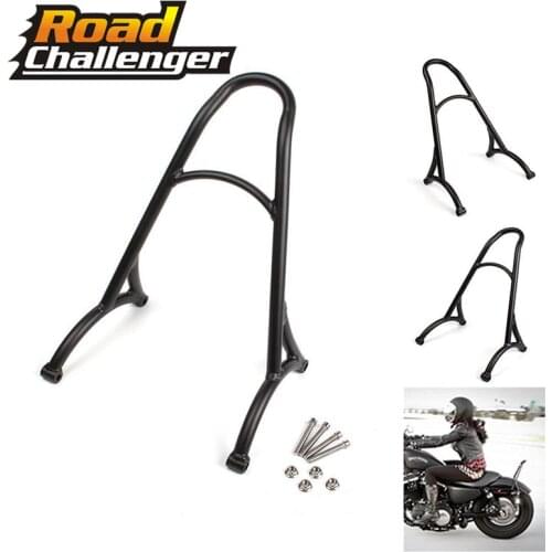 Black Motorcycle Short Passenger Sissy Bar Backrest For Harley Sportster XL Iron Nightster 883 1200 2004-2016 15 14 13 12 11 10