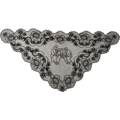 Black Embroidery Lace Mantilla for Women Church Catholic Veil