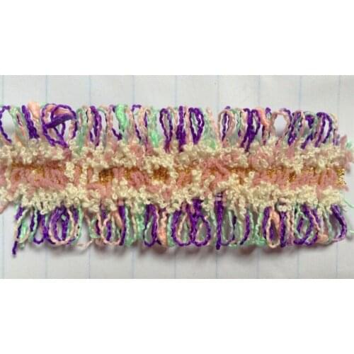 32mm colorful shabby ribbon trimming,soft touch,XERY0422E guitar strap ribbon