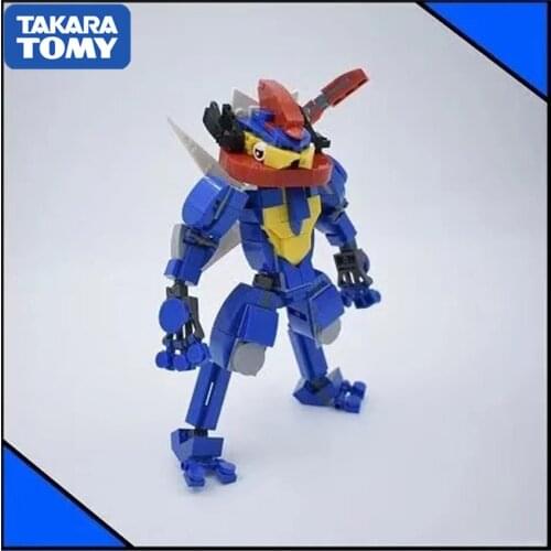 Tomy Pokemon Pocket Monster Greninja Blocks Building Block DIY Construction Building Educational Toys for Children Kids Gifts