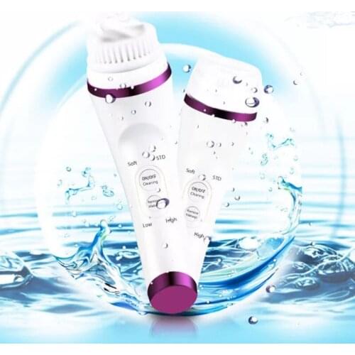 Electric Facial Cleaner Sonic Cleaning Brush Vibration Massager USB Rechargeable Ultrasonic Face Pore Cleaning Makeup Removal