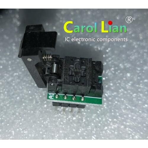 U-PDFN8 USON8 Burning Block QFN8-0.8 0.6 WSON8 MLP8 4×3mm Flip Probe Test Stand Manufacturer spi flash