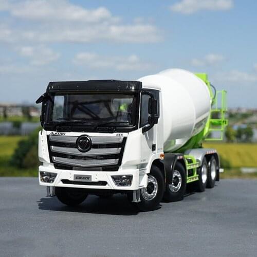 Diecast Alloy Vehicle 1:24 Foton Auman EST Resa ETX Concrete Mixer Engineering Truck Model Metal Toys Collection Display Gifts