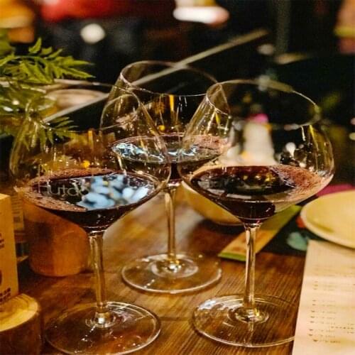 The Bevel-End Steel Red Wine Glass Set Household Large Sized Creative Cool Crystal Glass Wine Set European Luxury Goblet 2