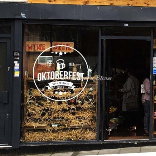 Oktoberfest Beer Shop Sticker Craft Beer Vintage Shop Decor Sign Retro Bar Pub Poster Decal Vivyl Customized