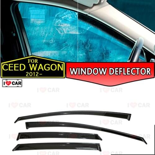 Window deflector for Kia Ceed 2012~2018 Wagon car window deflector wind guard vent sun rain visor cover car styling decor