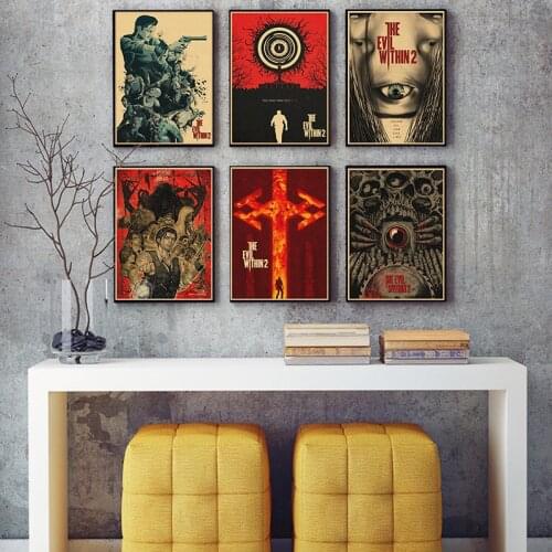 Evil Within Poster Kraft Paper Poster Room Dining room Office Decorative Paintings Home Decor