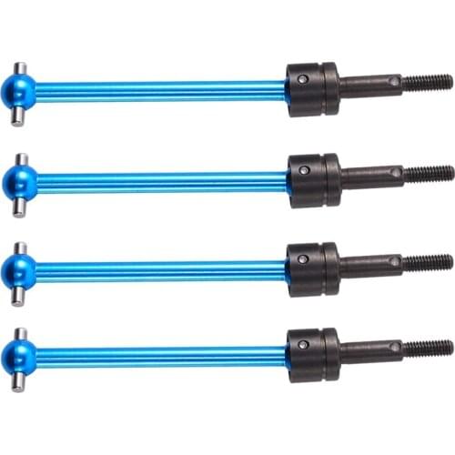 Drive Shaft For Tamiya DT03 TT02B TT-02B RC Car Upgrade Parts 4Pcs Metal Universal Drive Shaft CVD (64mm) Accessories