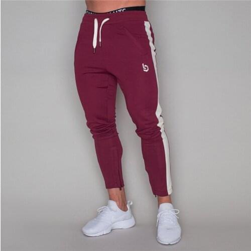 PYHAILLP Joggers Pants Skinny Sweatpants Mens Running Sport Gym Fitness Sportswear Trousers Training Cotton Trackpants