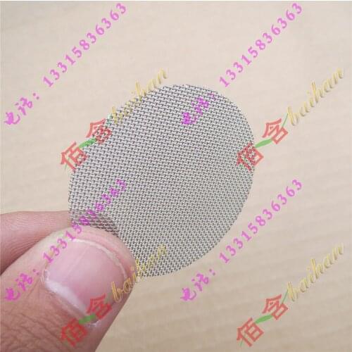 R=20mm diameter filter discs/ SUS 316 120 mesh plain weave filter discs/ customized filter value/MOQ 1000 pcs
