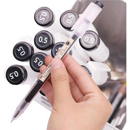 3Pcs/Set Style Japanese Gel Pen 0.5mm Black Blue Ink Pen Maker Pen School Office student Exam Writing Stationery Supply