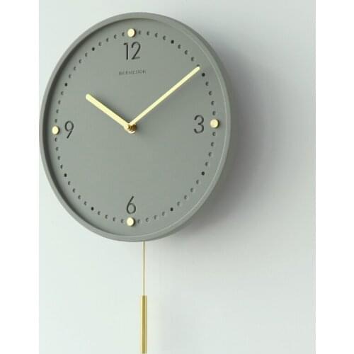 Nordic Luxury Wall Clock Modern Design Silent Digital Pendulum Wall Clock Kitchen Living Room Relojes De Pared Home Decor Bb50