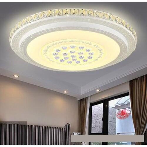 Living room lights rectangular air led crystal ceiling lamp bedroom lights round modern simple restaurant room lights led lamps