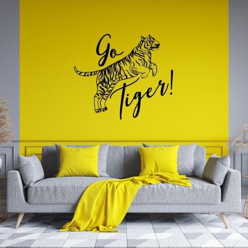 Creative Tiger Vinyl Wallpaper Roll Furniture Decorative For Baby Kids Rooms Decor Wall Art MURAL Drop Shipping