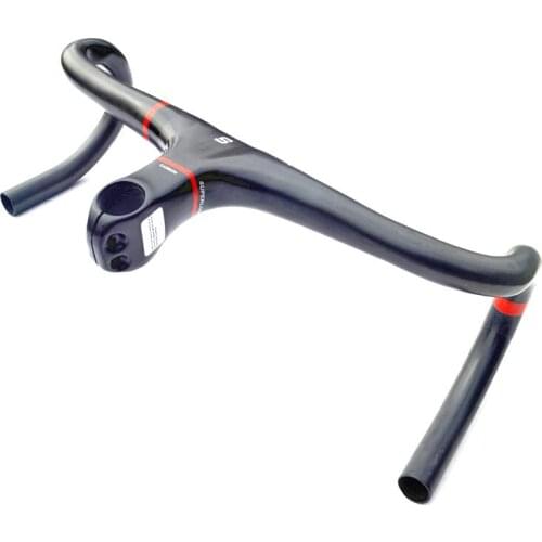 Superlogic Full Carbon Bicycle ultra-light Bike handlebar Bent bar Road Bicycle Integrated Handlebar With Stem bicycle parts