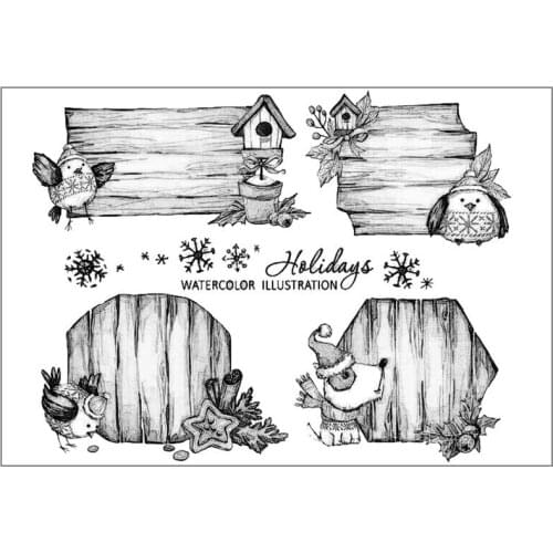 Witch/Cat DIY Silicone Clear Stamp Cling Seal Scrapbook Embossing Album Decor M68E