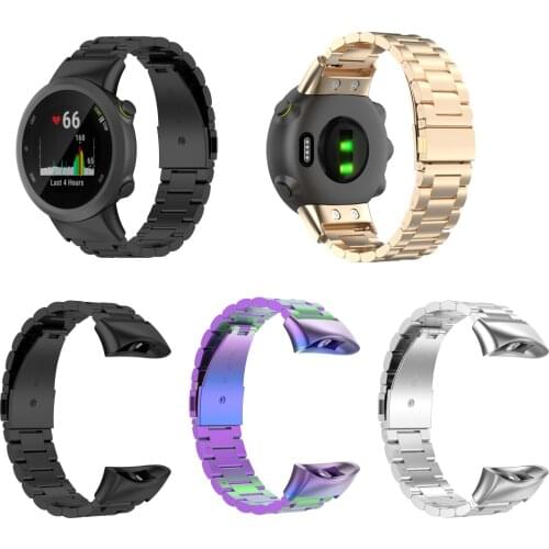 Replacement Stainlee Steel Metal Wristband Bracelet for Garmin Forerunner 45 45s Swim 2 Smart Watch Strap watchband Accessories