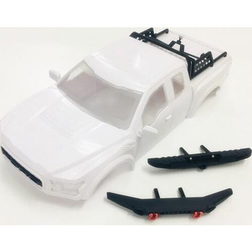 ABS for Ford Raptor Hard Car Body Shell with Bumper & Spare Tire Rack for TRAXXAS TRX-4 RC Crawler Car Upgrade Parts