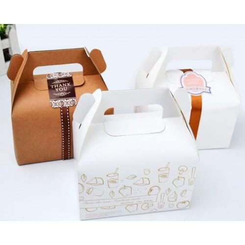 100pcs portable cake box, mousse dessert Packing box,Egg Tart honeycomb cake box,Wedding party dessert gift box,13x8.7x10cm