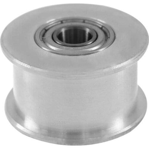 5M Idler Pulley Without Teeth, Bore 5/6/8/10/12/15mm, Tension Belt Wheel No Teeth, 16/21mm Belt Width, With Bearing
