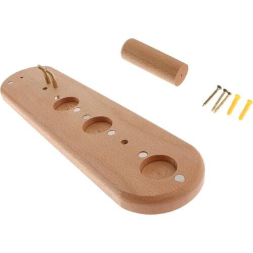 Wooden Hair Dryer Holder Hanging Rack Organizer Wall Mount Design Wall Mount Holder Solid Wood Storage