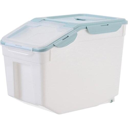 10kg Pet Dog Cats Food Barrel Sealed Container Moisture-proof Storage Bucket