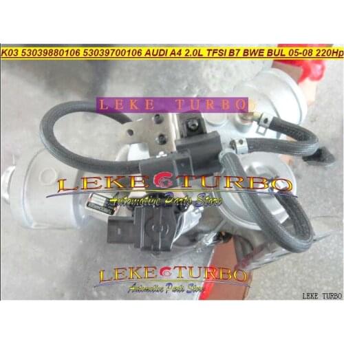 K03 106 53039880106 5303-988-0106 53039700106 06D145701G Turbo Turbocharger For AUDI A4 2.0L TFSI B7 2005-2008 BWE BUL 220HP