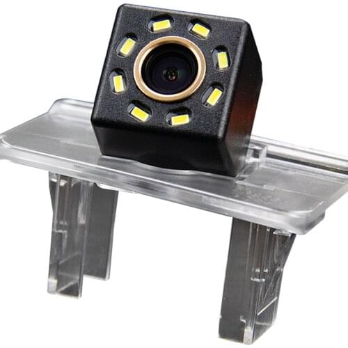 Misayaee Car Rear View Reverse Parking Camera Golden 8 LED for Suzuki Kizashi 2011-2015 Night Vision Waterproof