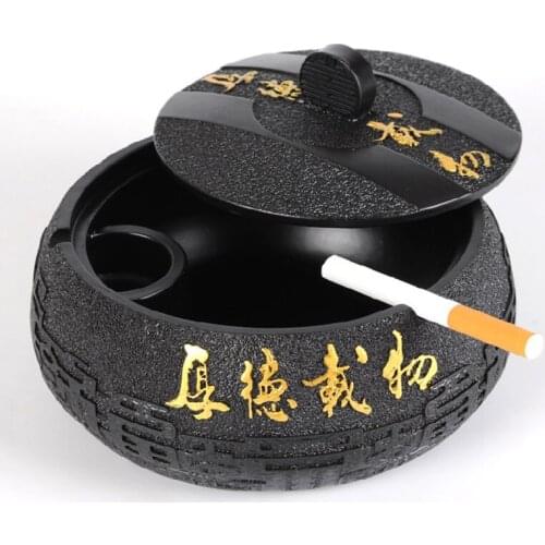 Creative fashion Ashtray Retro smoking cup resin Decorative art ornaments Ashtray Chinese Retro Ornament