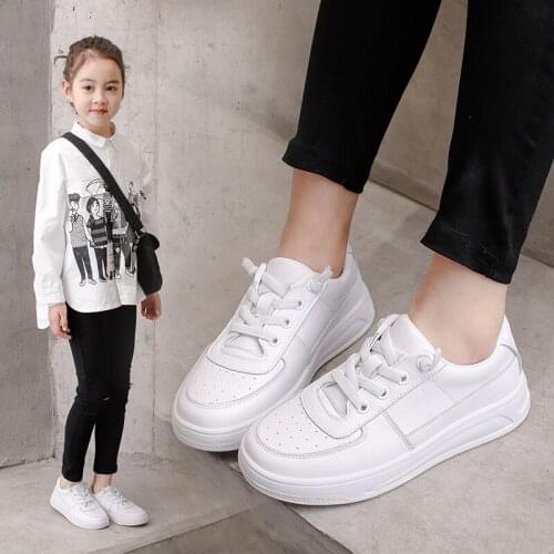 CNFSNJ brand 2021 spring Autumn Toddler Boys Leather Sports Sneakers Children Fashion Girls Breathable Trainer 26-37 kids shoes