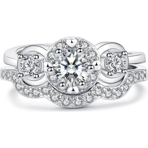 MOZO FASHION Rings With Cubic Zirkonia For Women