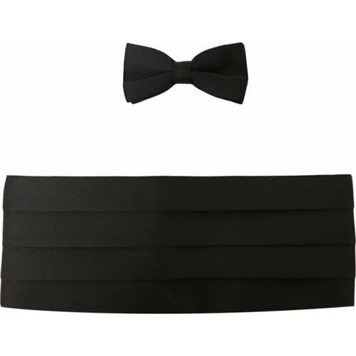 Mens Black Bow Tie And Sash Set Bowties for Men Solid Bow tie Adjustable Classic Suits Bow ties For Wedding Bow ties Butterfly