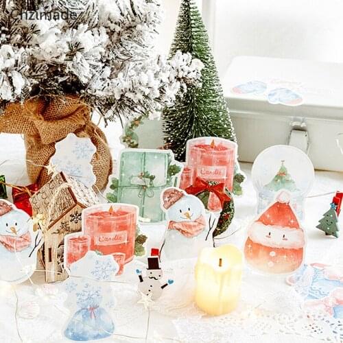 Lychee Life 30Pcs/lot Cake Christmas Stickers Planner Decoration Diy Scrapbooking Label Journal Sticker Kawaii Stationery